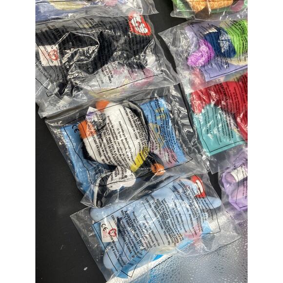 McDonald's TY Teenie Beanie Babies Complete Set of 1-12 1998 New - Picture 8 of 9